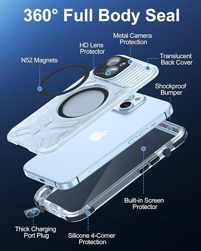 for iPhone 15 Plus Waterproof Case - Image 4