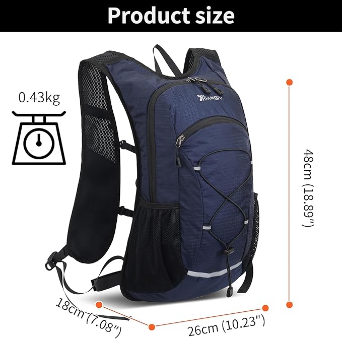 DOJUNS Hiking Backpack Lightweight Travel Backpack 20L Waterproof Hiking - Image 5