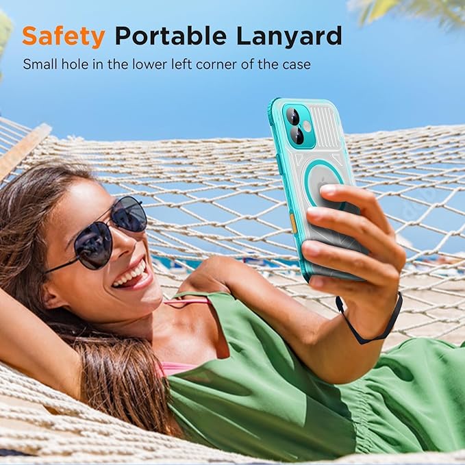 WIFORT for iPhone 16 Waterproof Case, Fit for Magsafe Full Body Magnetic - Image 7