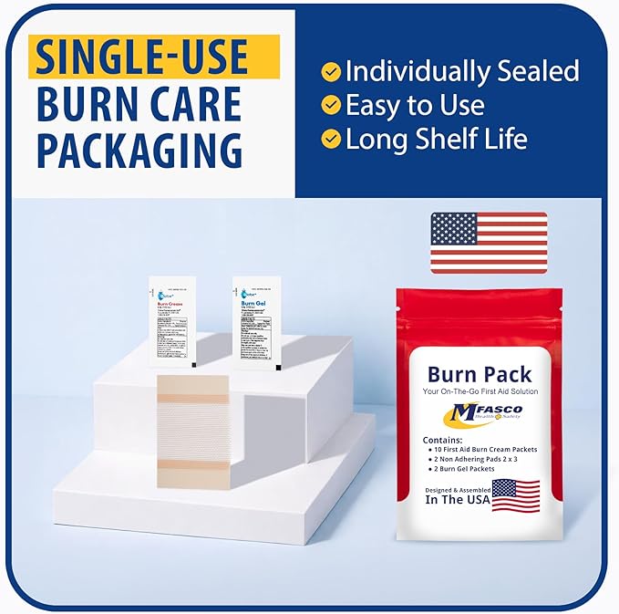 MFASCO First Aid Kit Refill Burn Care Refill Pack - Image 3