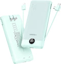 VEGER Portable Charger with Built-in AC Plug and Cables, All in One 10000mAh by VEGER