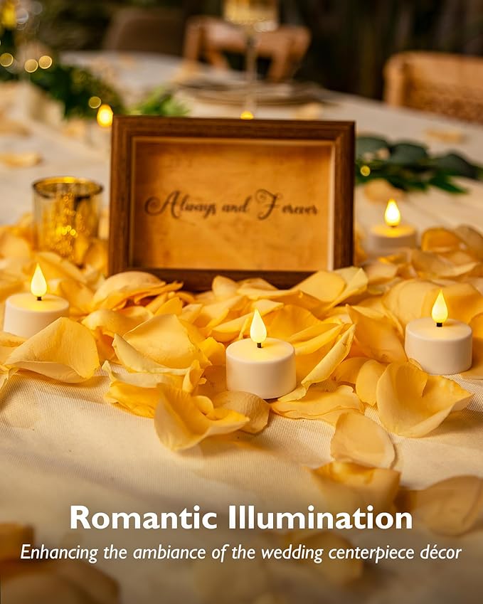 Homemory Rechargeable Tea Lights Flameless Candles - Image 8