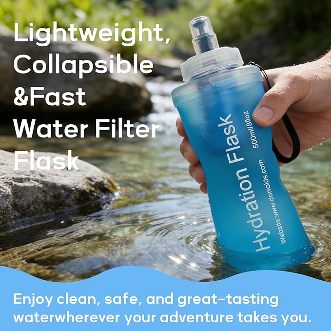 1L Soft Flask Water Bottle, Collapsible Water Bottle - Image 5