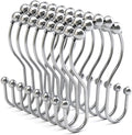 Bathway Shower Curtain Hooks Chrome Shower Curtain Rings Rust Proof, Smooth by Bathway