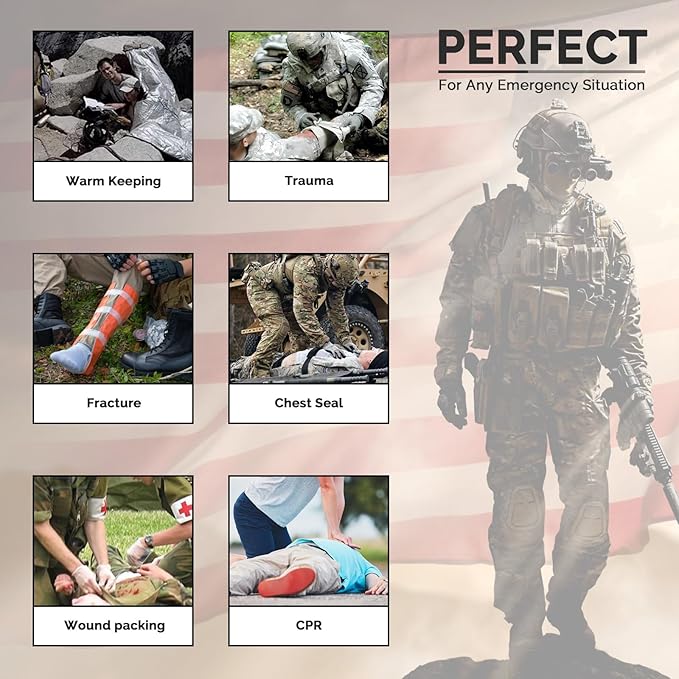 IFAK Trauma First Aid Kit Molle Pouches Emergency Survival Kit - Image 5
