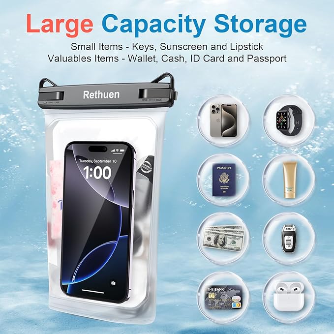 Large Floating Waterproof Phone Pouch, Water Proof Dry Bag - Image 2