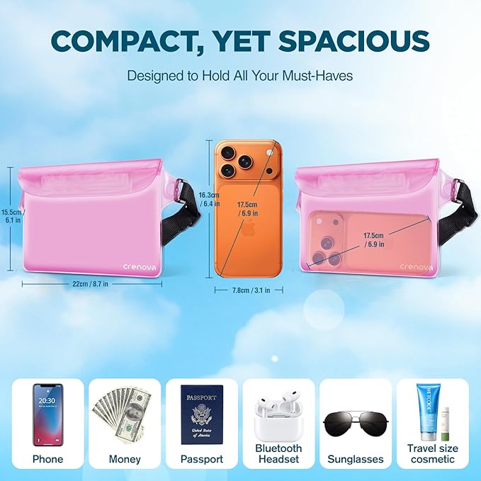 Waterproof Fanny Packs for Women, Sandproof Dry Bag for Beach, Water proof - Image 5