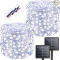 Solar String Lights Outdoor, Upgraded 2-Pack 80FT 200 LED Solar Twinkle Light by BHCLIGHT