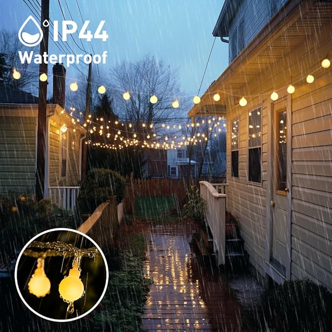 100ft Globe String Lights Indoor Outdoor Waterproof, 200 LED Christmas fairy - Image 8