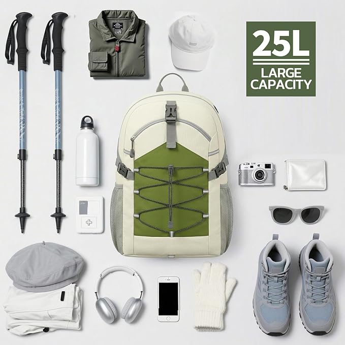 TILYMOL Hiking Travel Backpack for Men Women 25L - Image 6