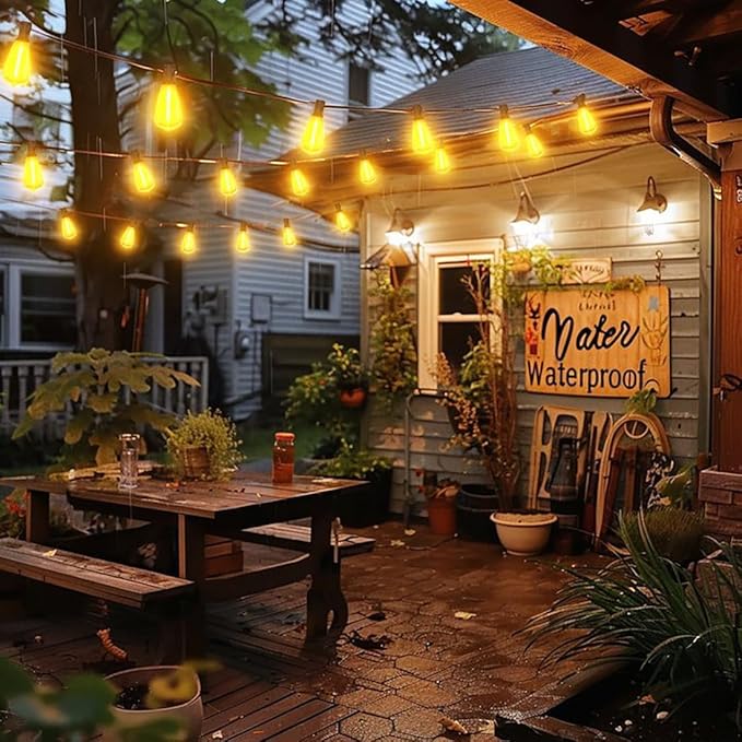 100FT Outdoor String Lights, Waterproof Patio Lights - Image 9