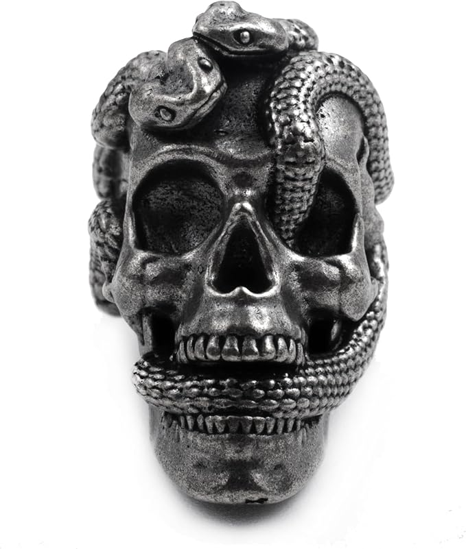 Skull Paracord Bead, 0.75x0.56x0.78 inches, - Image 3