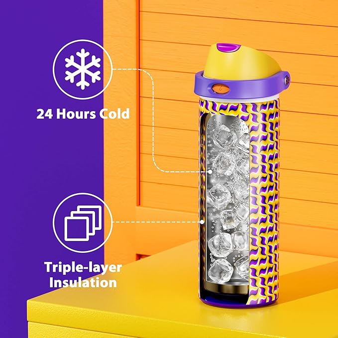 24 oz Insulated Water Bottle - Image 4