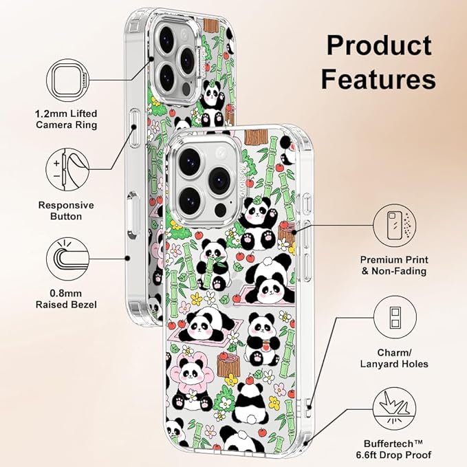 MOSNOVO for iPhone 16 Pro Case, Shockproof Military-Grade Protection 6.6ft Drop - Image 6