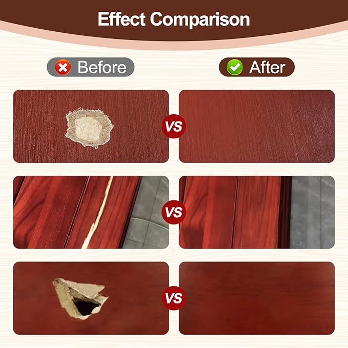 BONCART Mahogany Wood Filler, Wood Putty can Quickly Repair Holes, and Scorched - Image 3