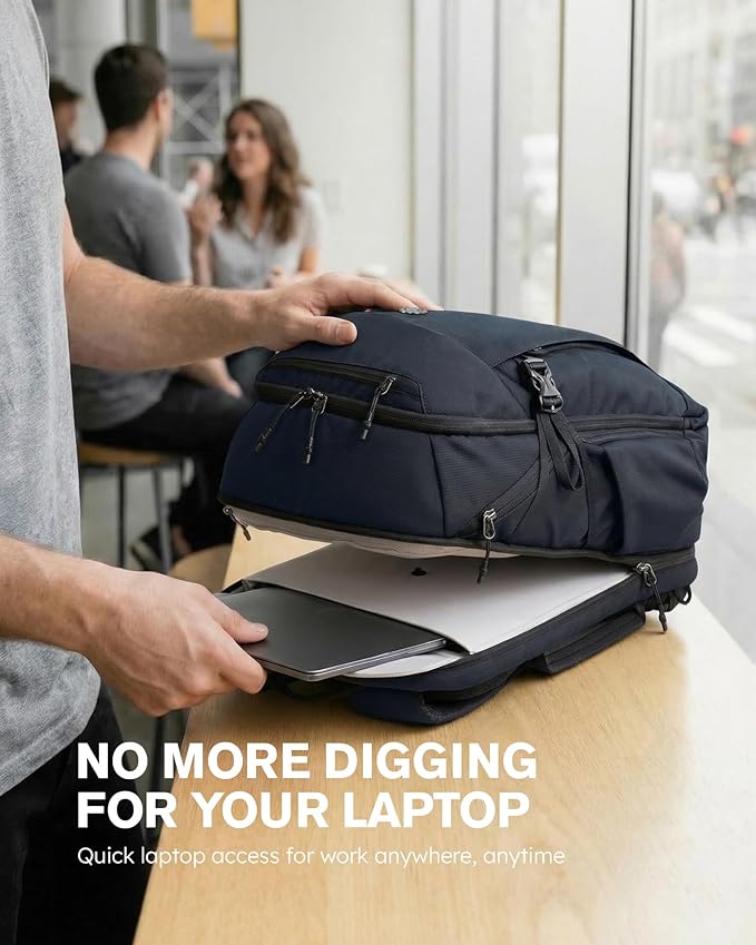 Tolaccea Travel Laptop Backpack 32L, TSA Friendly Flight Approved Computer Work - Image 8