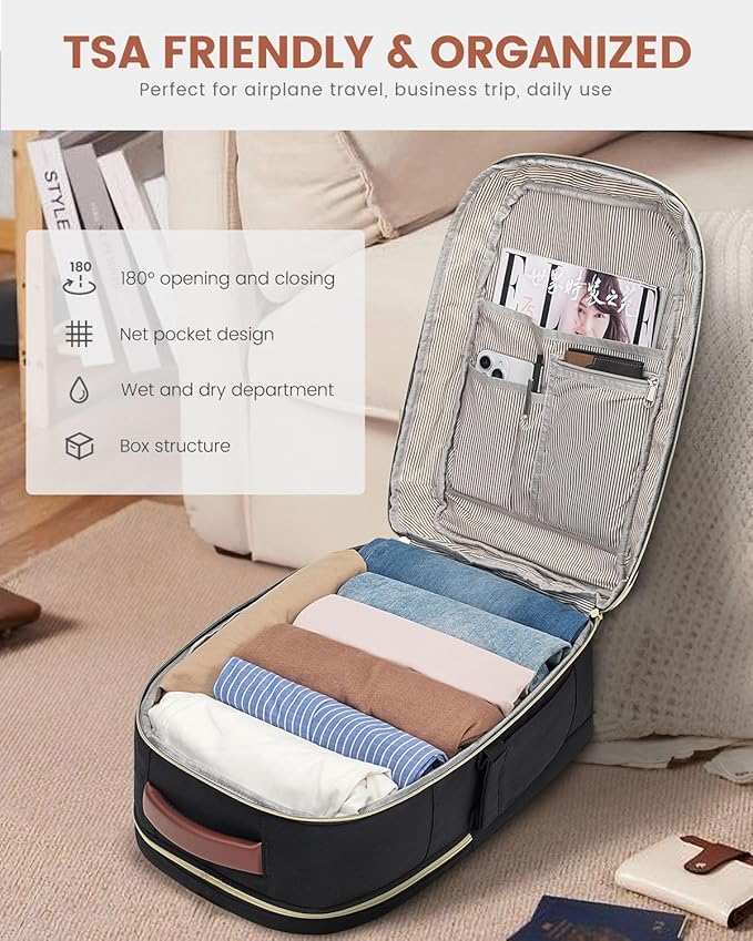 LOVEVOOK Travel Backpack For Women Flight Approved, 40L Carry on Backpack for - Image 5