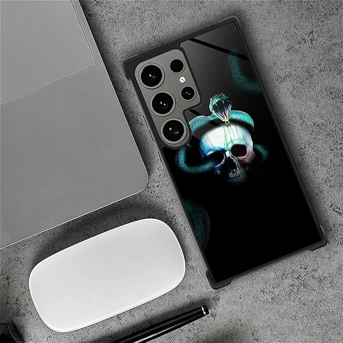 for Samsung Galaxy S24 Ultra Case, Skeleton Winding Snake Pattern Graphic - Image 2