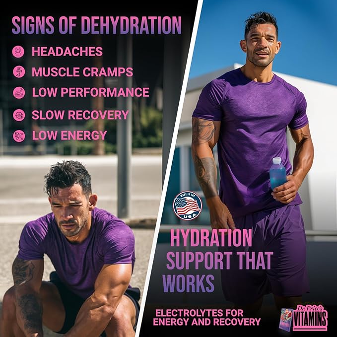 Dr. Price’s Electrolytes Hydration Powder Packets – Blueberry Pomegranate - Image 4