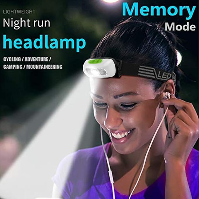 Rechargeable Headlamp, Ultra Bright 500 Lumen Head Lamp 5 Lighting Modes - Image 7