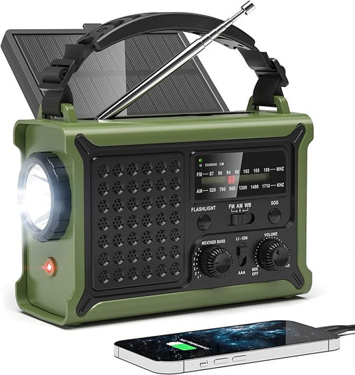 12000mAh/44400mWh Emergency Radio-NOAA Approved Weather Radio by PPLEE