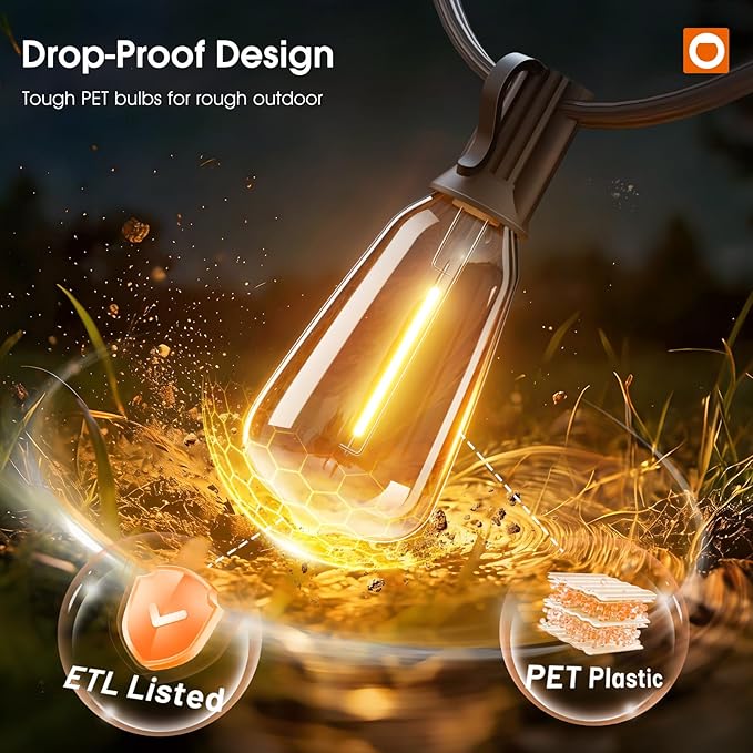 addlon 198FT Outdoor String Lights - Image 4