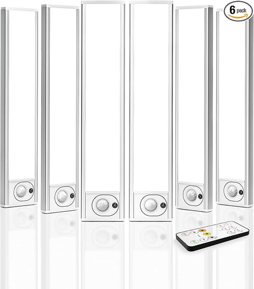 6Pack 7.8inch Under Cabinet Lighting, Rechargeable Motion Sensor Light Wireless by AMETHEUS