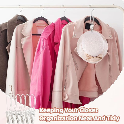 90 Pack Multi-Purpose Laundry Hooks Hanging Clips, Clothes Pins - Image 2
