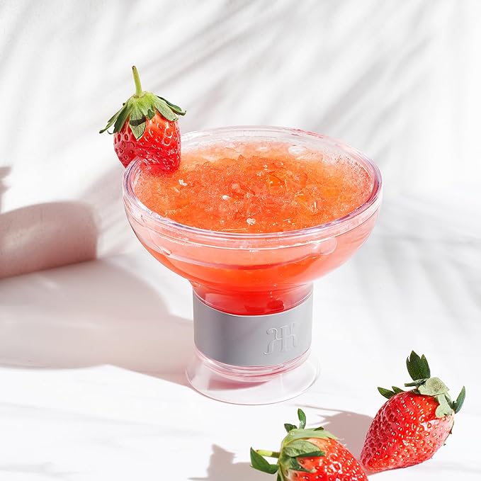 Frozen Margarita & Cocktail Chiller Glasses | Set of 2 | 12 OZ Unbreakable - Image 4