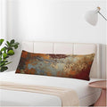 Grunge Rust Decorative Body Pillowcase 20"X54", Metal Rusty Steel Brown Outdoor by Unknown