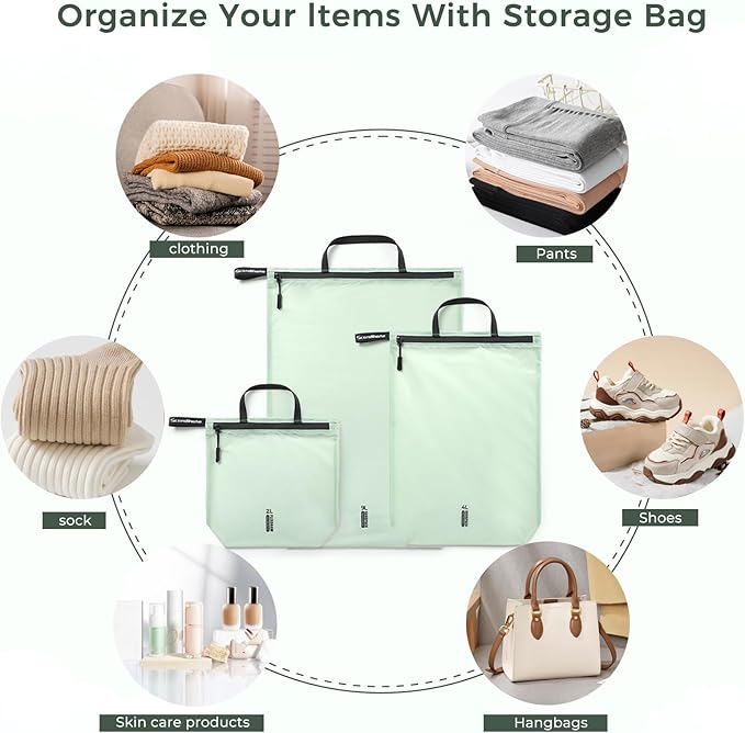 Travel Laundry Bag Ultralight Waterproof Washable Wet Dry Bag - Image 4