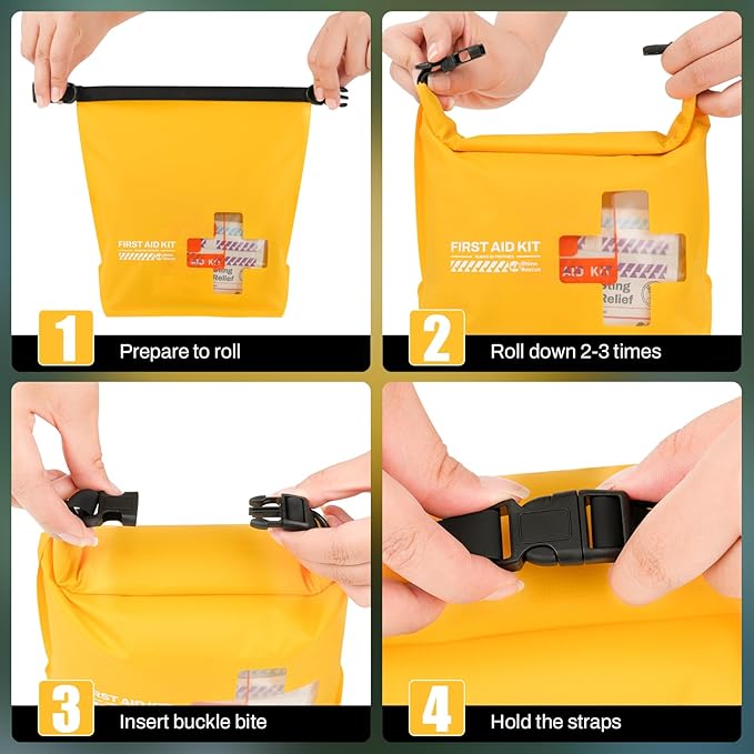 RHINO RESCUE Waterproof Boat First Aid Kit, Lightweight Boat Accessories Dry Bag - Image 6