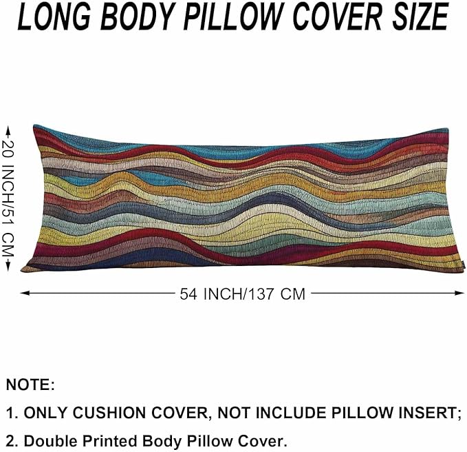Couch Body Pillow Cover Tribal Wave Bedding Body Pillow Case - Image 6