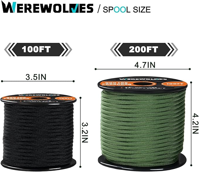 WEREWOLVES 650lb Paracord/Parachute Cord - Image 5