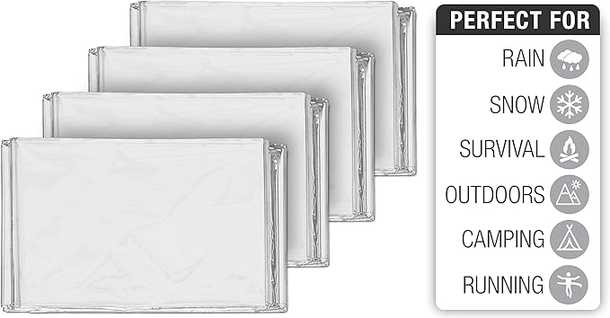 Swiss Safe 10 Pack Mylar Emergency Blankets - Image 3