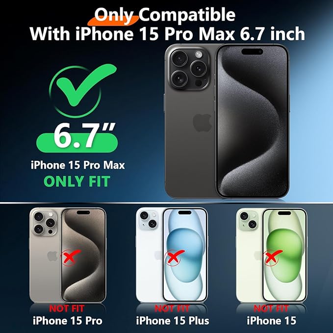 2025 New Designed for iPhone 15 Pro Max Case Waterproof, Phone Case 6.7" - Image 2