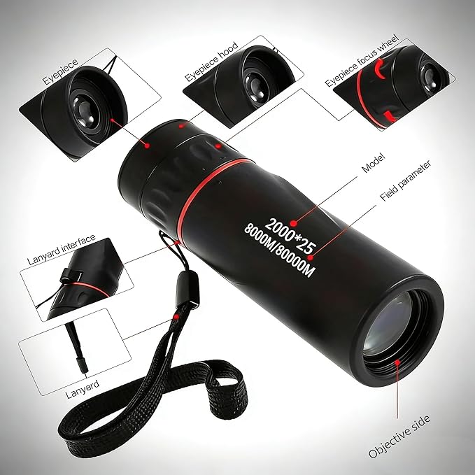 Mini Monocular Telescope, 25X High Definition HD - Image 6