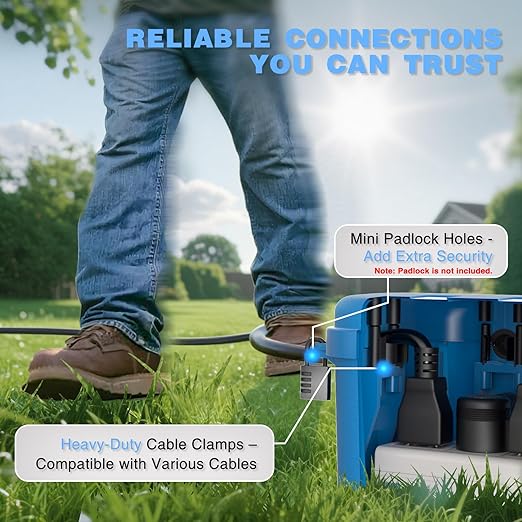 Flemoon Outdoor Electrical Box Waterproof, Medium Weatherproof Electrical Box - Image 8