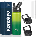 Konokyo 18 oz Insulated Water Bottle Stainless Steel Sport Bottles by Konokyo
