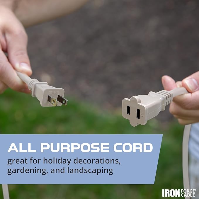 Iron Forge Cable 2 Prong Extension Cord 25 ft - Image 6