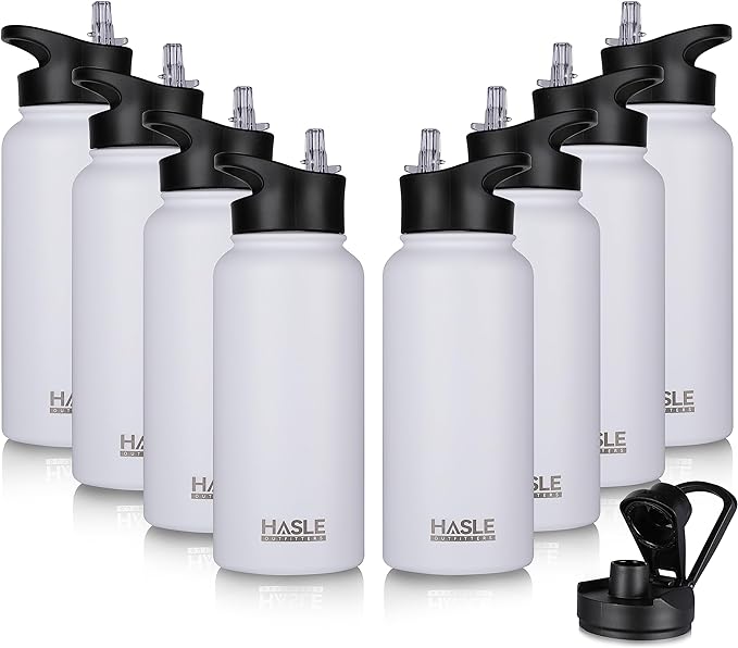 HASLE OUTFITTERS 32 oz Insulated Water Bottle Stainless Steel Double Walled by HASLEOUTFITTERS