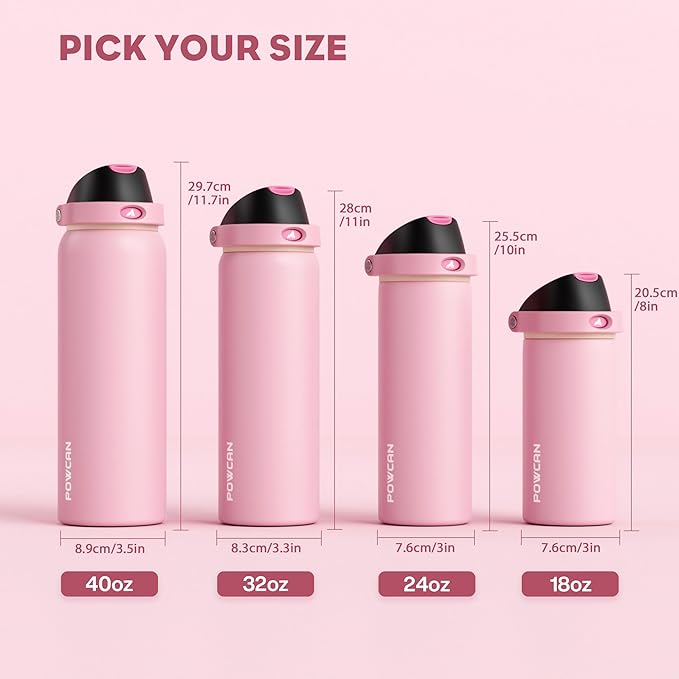 POWCAN 18 oz Insulated Water Bottle - Image 8