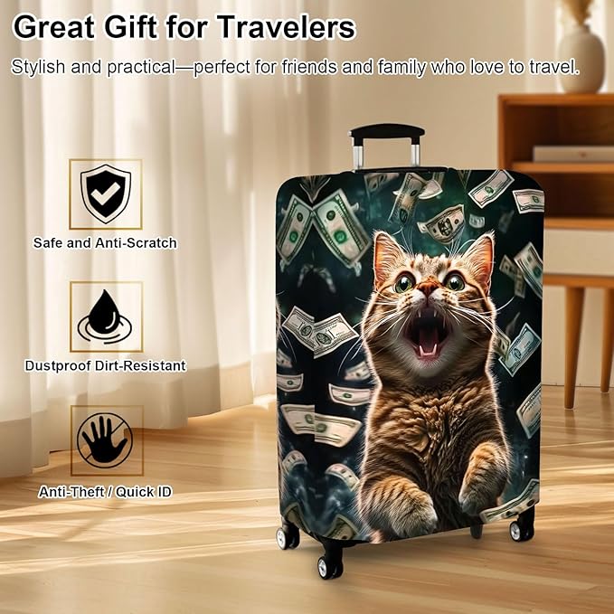 Luggage Cover Protector for 30-32 Inch Suitcases, TSA Approved Elastic Travel - Image 7