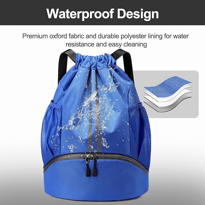 Hoedia Sports Drawstring Backpack - Image 4