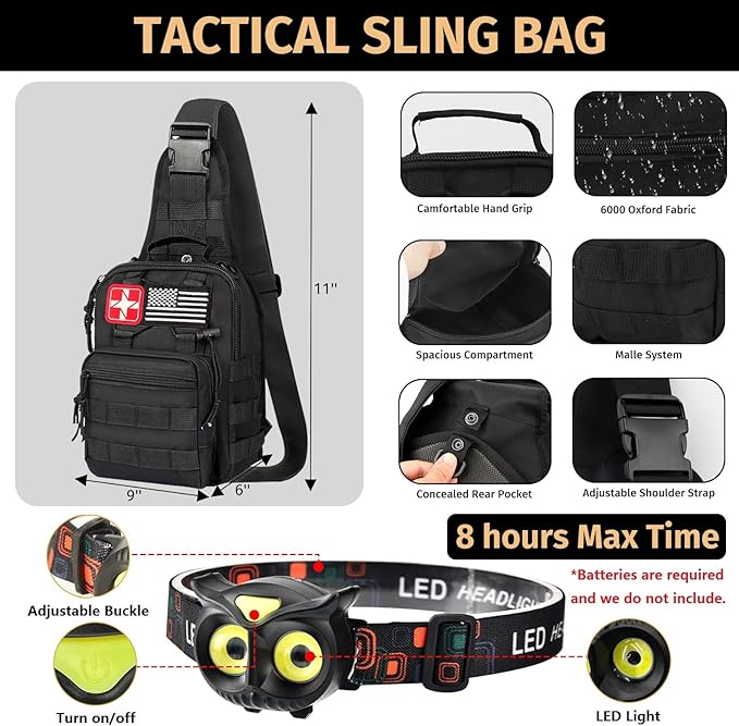 Survival Kit, Emergency Kit for Earthquake, Outdoor Adventure, Gifts for Men - Image 2