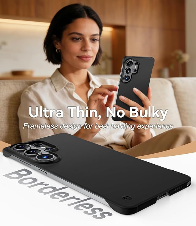 GRECAZO Slim Borderless for Samsung Galaxy S26 Plus Phone Case 6.7" Ultra-Thin - Image 3