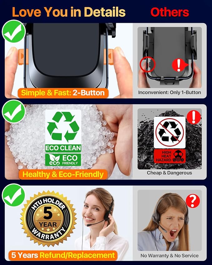 2026 Ultimate Best【True Military-Grade & Safety Cert】Car Phone Holder【Upgraded - Image 6
