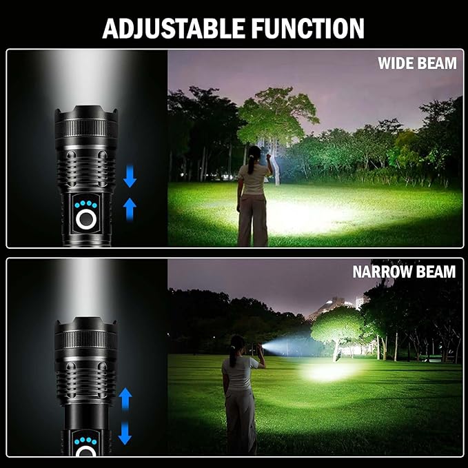 Lylting Led Flashlights High Lumens Rechargeable 2 Pack, 99000 Lumen Super - Image 6
