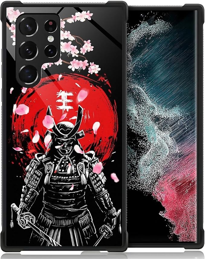 for Samsung Galaxy S23 Ultra Case, Sakura Japanese Samurai Pattern Graphic by FKBRCL4U