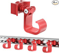 4 Pack L Track Hooks with Single Stud Fitting, Spring-Loaded Adjustable Gear by vandrabase